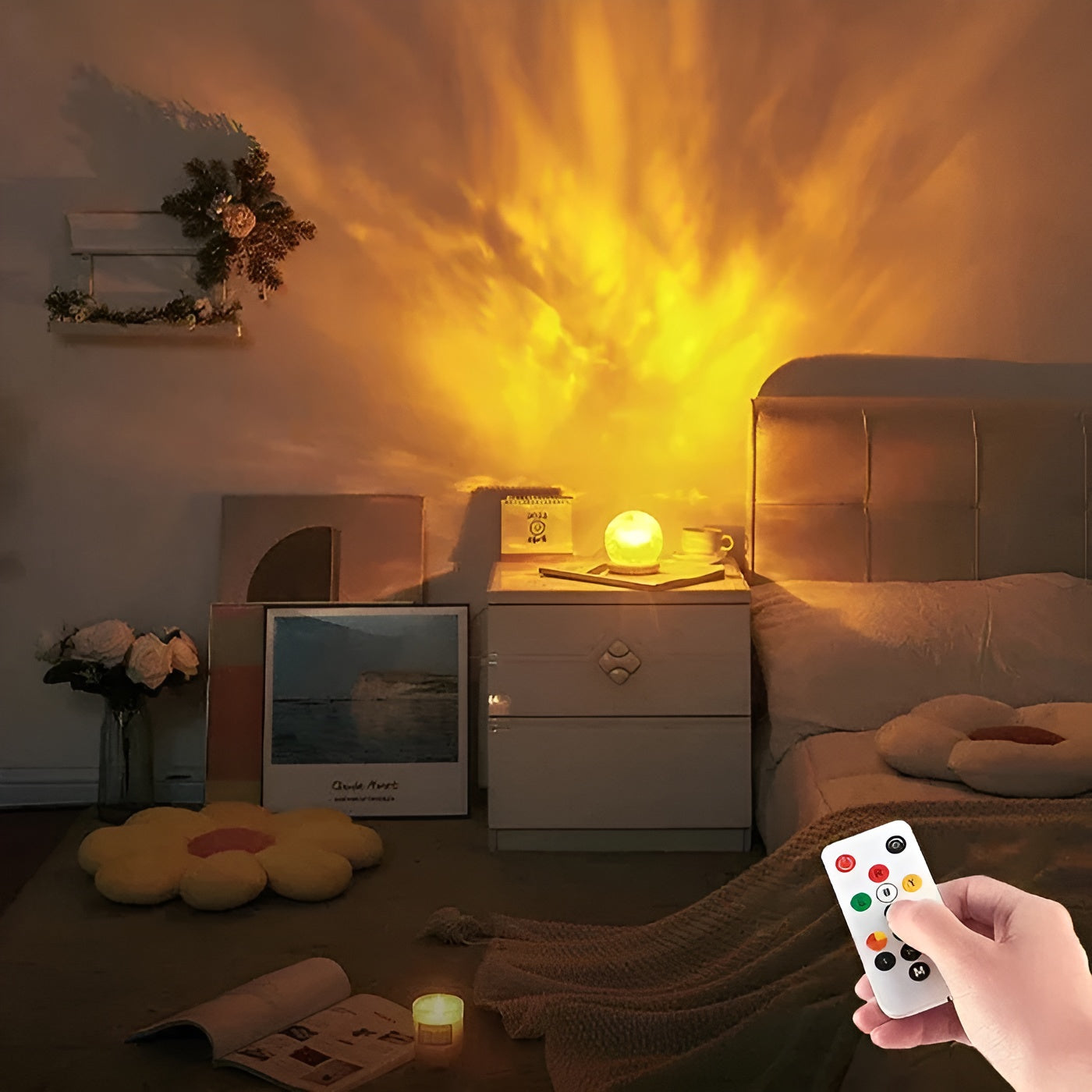 CalmWave Light Projector – Tranquil Illumination for Any Space