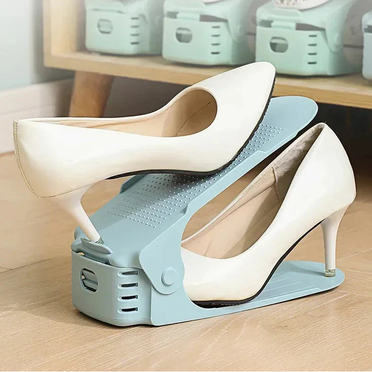 Space-Saving Shoe Organizer Set – Adjustable Stacking System