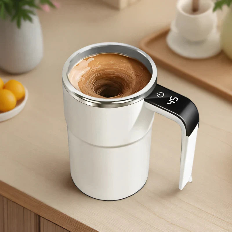 Smart Mixing Mug with LCD Display & USB Rechargeable Technology