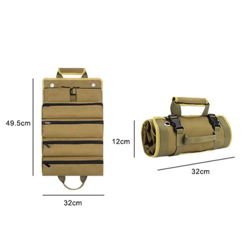 Tool Bag with Removable Sections – Roll-up Design