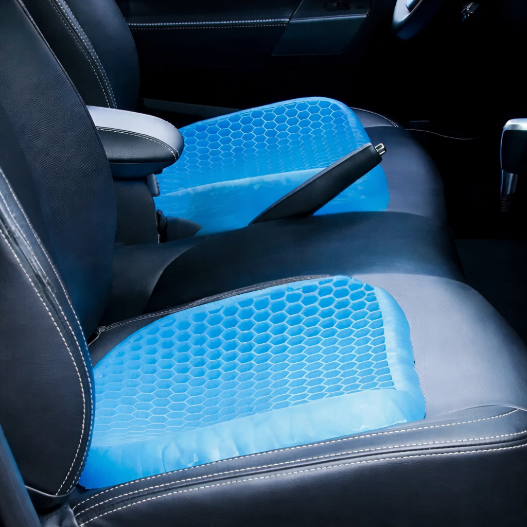 Portable Gel Comfort Cushion with Honeycomb Design