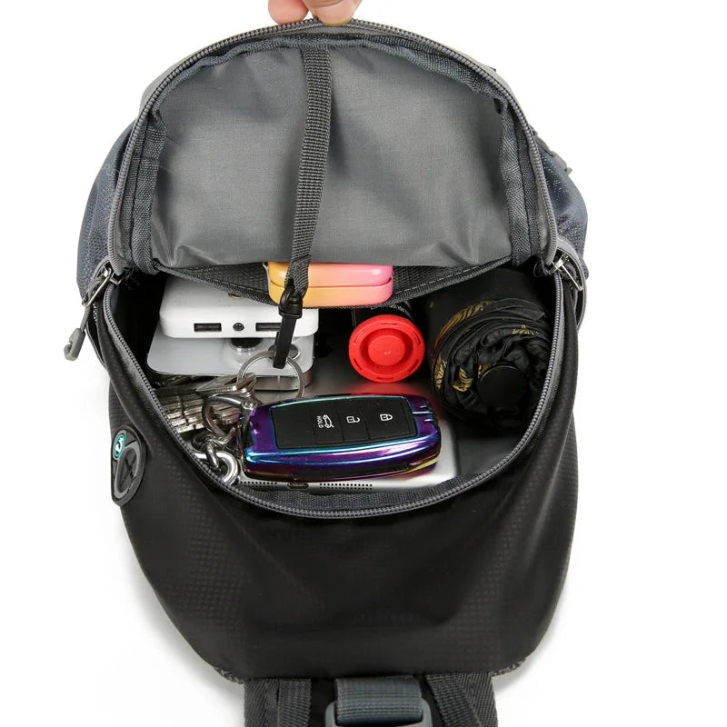 SafeGuard Waterproof Multi-Pocket Travel Shoulder Bag
