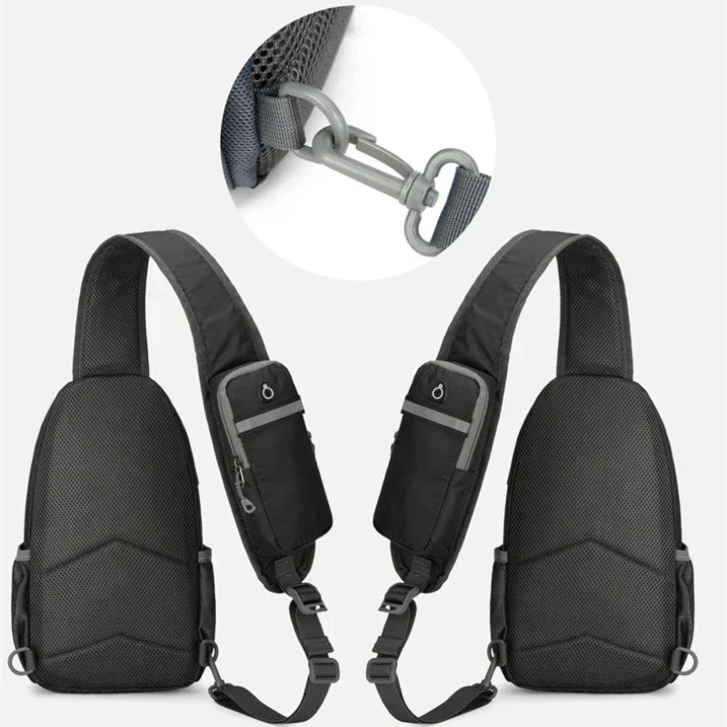 SafeGuard Waterproof Multi-Pocket Travel Shoulder Bag
