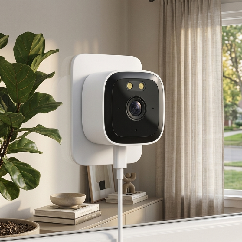 Premium Indoor Window Security Camera with 2K Night Vision