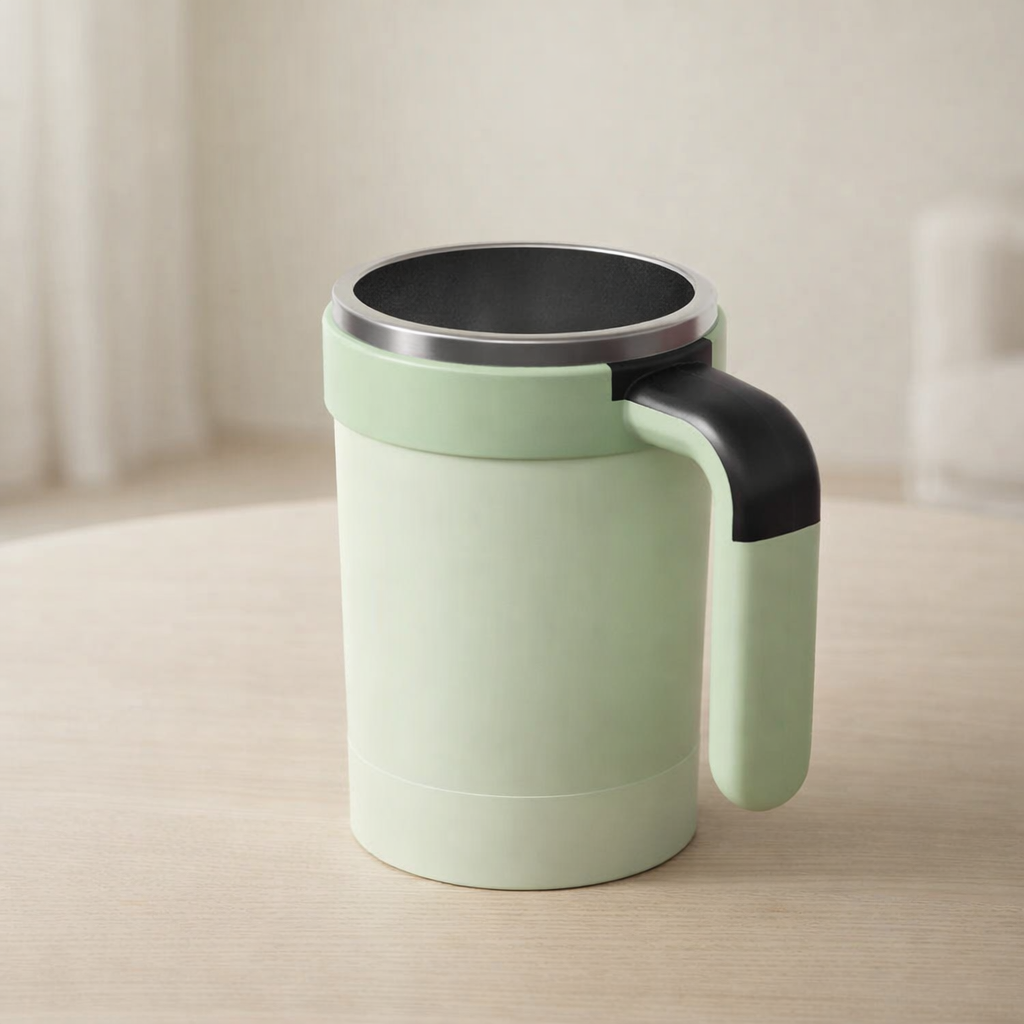 Automatic Mixing Mug - 380 ml Stainless Steel & USB Rechargeable