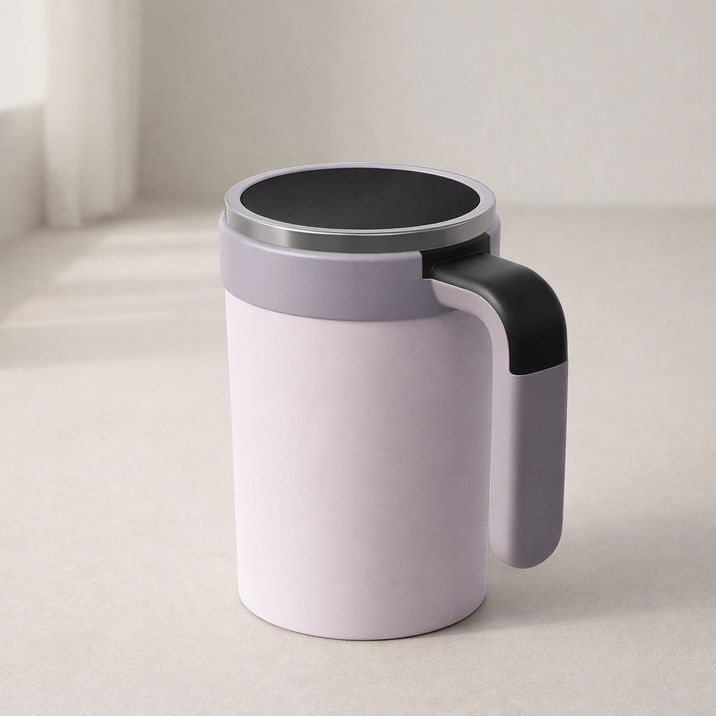 Automatic Mixing Mug - 380 ml Stainless Steel & USB Rechargeable