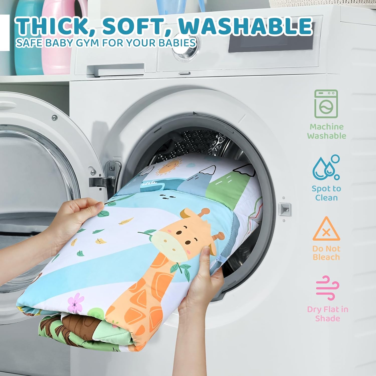 PlayNest 8-in-1 Baby Activity Mat for Learning and Fun