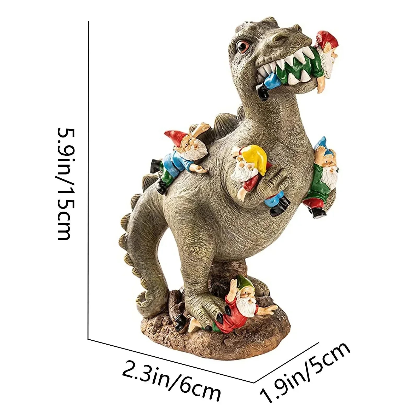 Weatherproof Resin Dinosaur Garden Decoration Figure