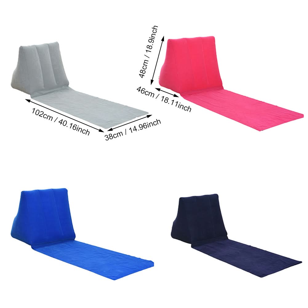 Inflatable Relaxation Lounge Chair with Comfortable Back Support