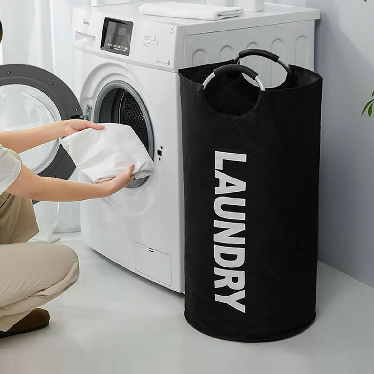 Waterproof Laundry Basket with Comfortable Carry Handle