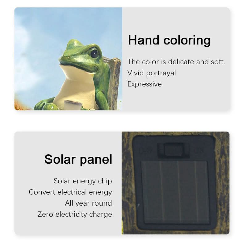 Outdoor Solar Frog Light for Garden Decoration