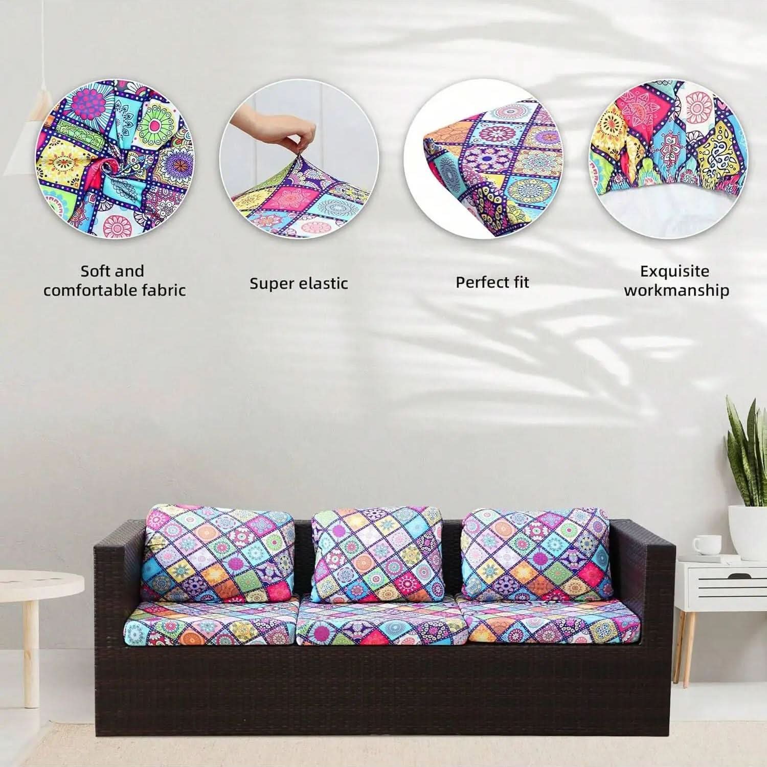 Patio Sofa Tropical Cushion Covers for Outdoor Use