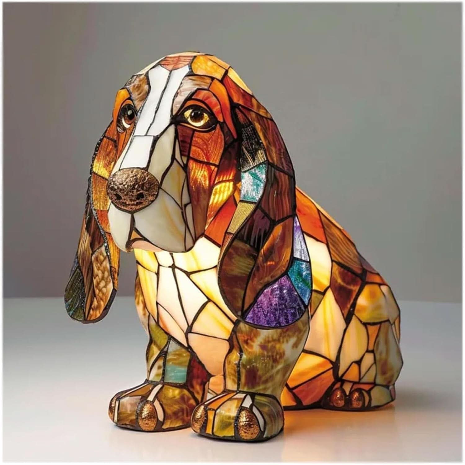 PawGlow - Charming LED Night Lamp Featuring Adorable Dog Sculptures