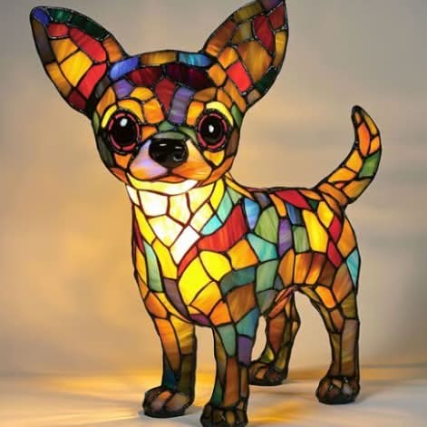 PawGlow - Charming LED Night Lamp Featuring Adorable Dog Sculptures