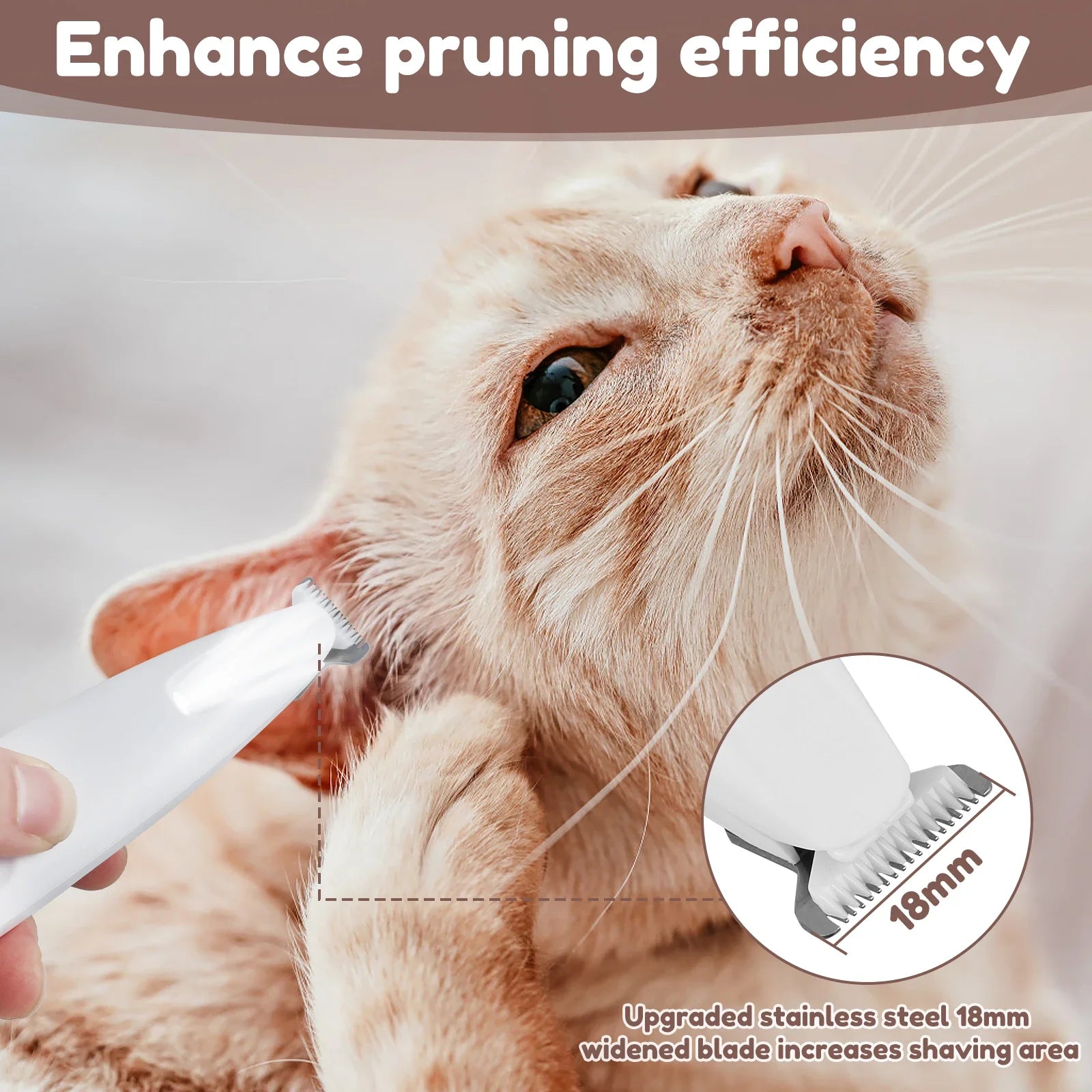 Pet Grooming LED Hair Clipper
