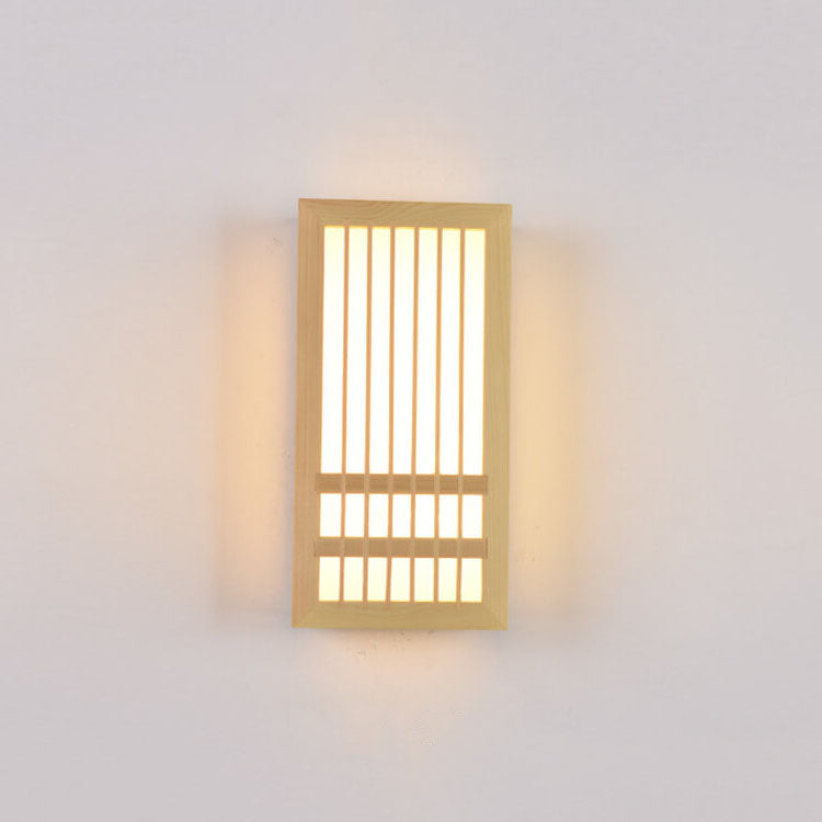 SerenityGlow Wooden LED Wall Lamp for Inviting Atmosphere