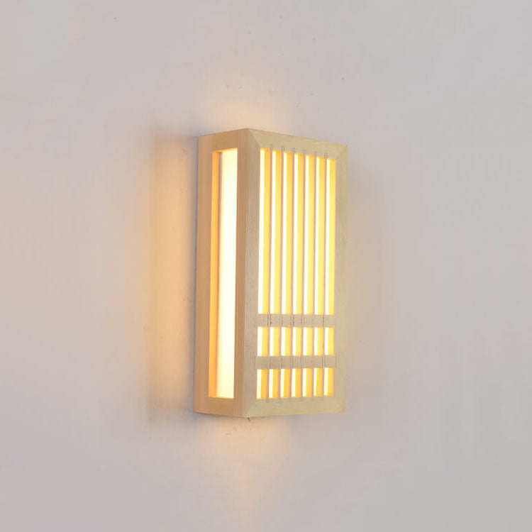 SerenityGlow Wooden LED Wall Lamp for Inviting Atmosphere