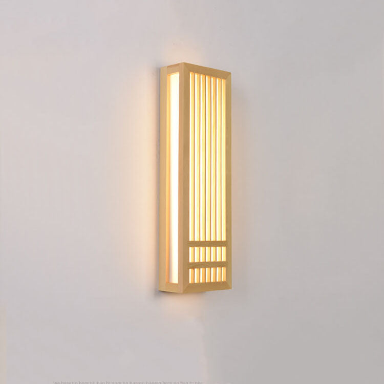 SerenityGlow Wooden LED Wall Lamp for Inviting Atmosphere