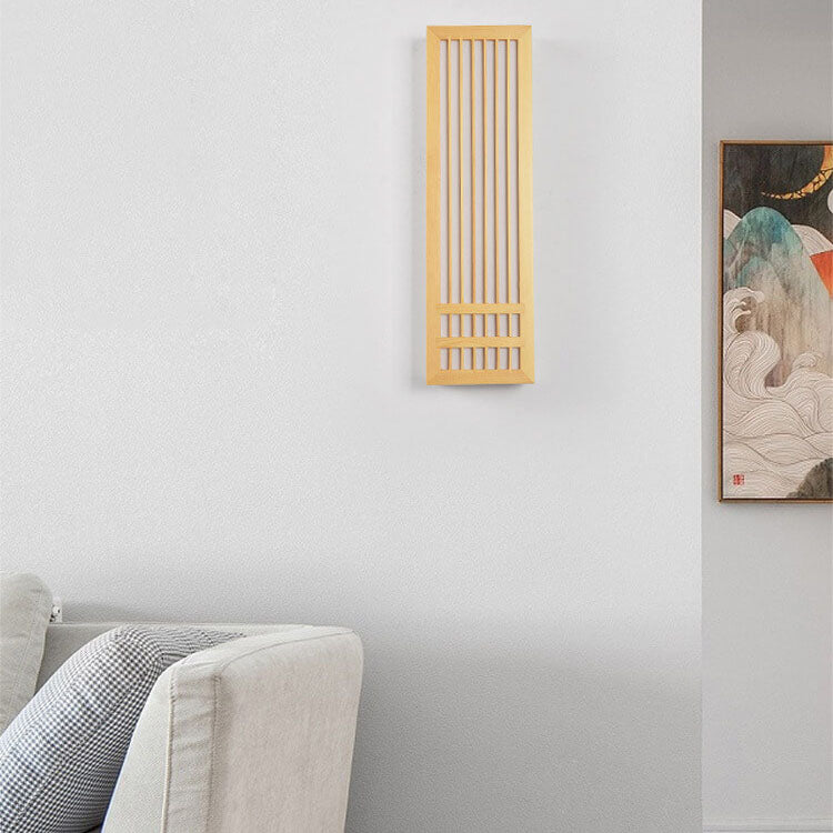 SerenityGlow Wooden LED Wall Lamp for Inviting Atmosphere