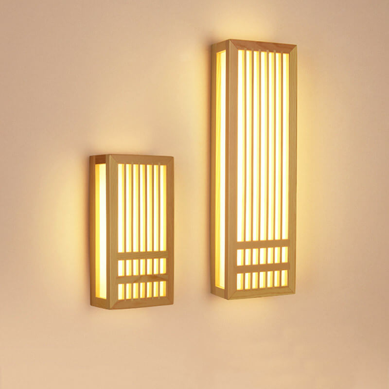 SerenityGlow Wooden LED Wall Lamp for Inviting Atmosphere
