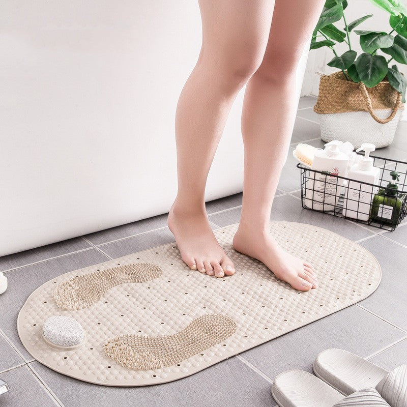 Textured Non-Slip Shower Mat with Suction Cups - 40 x 80 cm