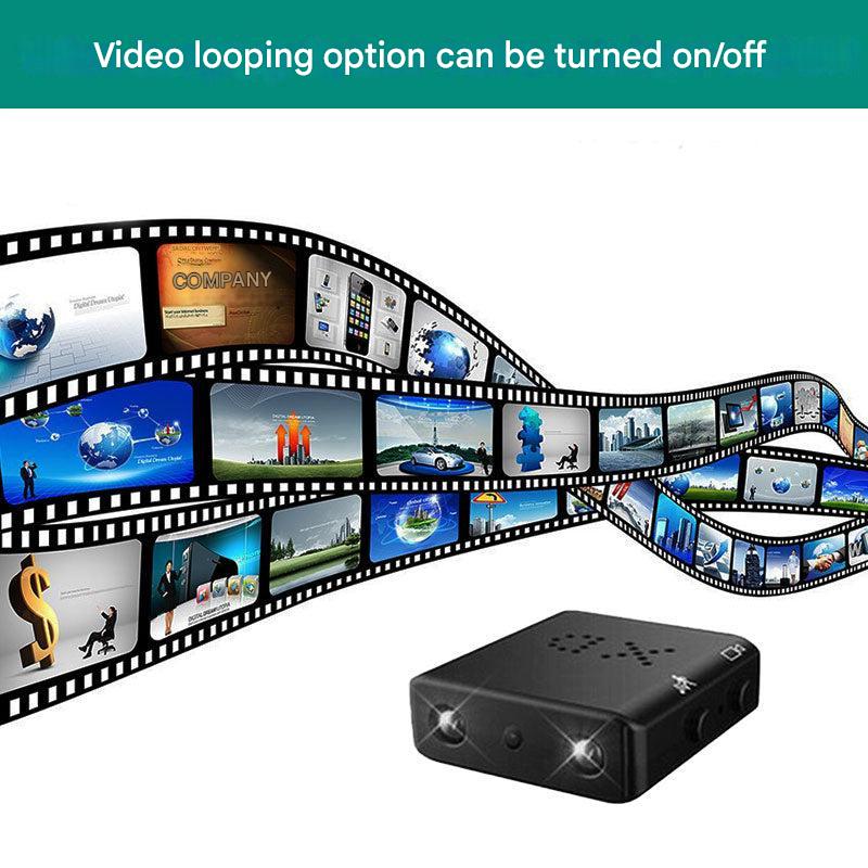 Mini Security Camera 1080P HD | 5m IR Night Vision | Motion Detection | Spotlight Lens