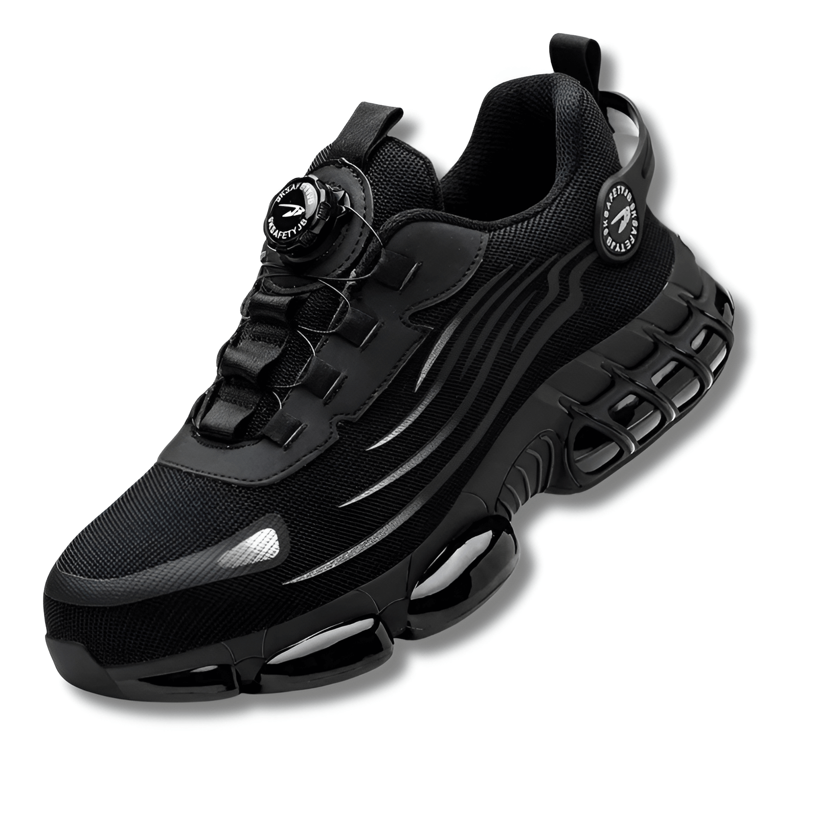 Men's Safety Shoes with Air Cushion Sole | 3-Second Twist Lock | Kevlar Midsole