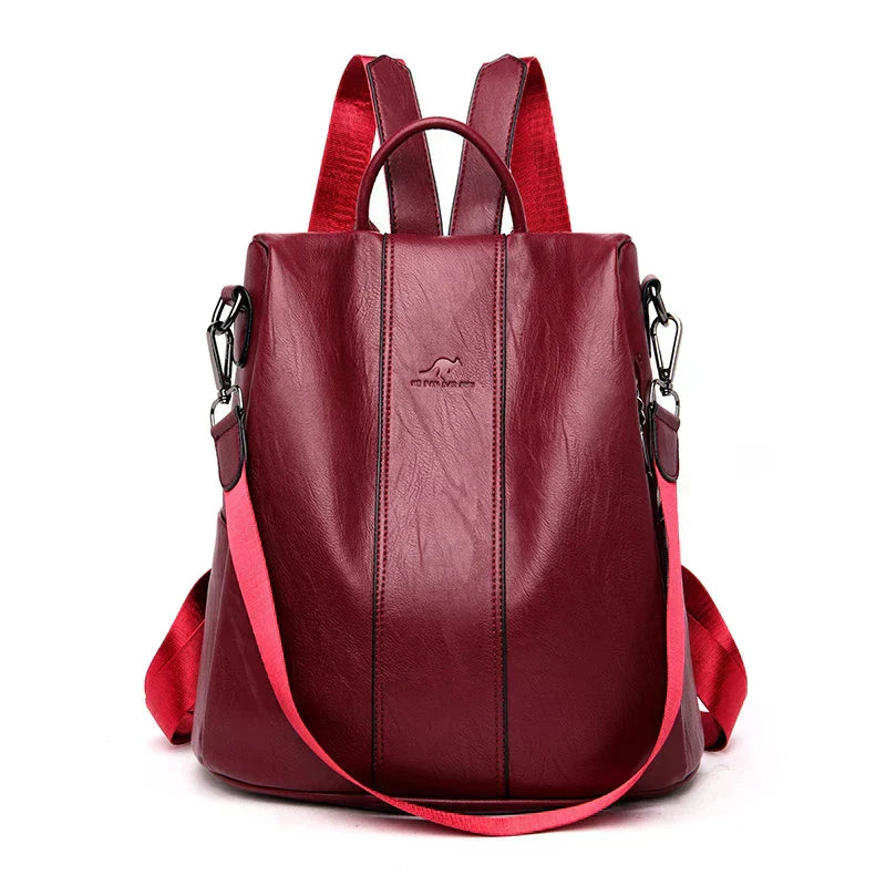 Anti-Theft Backpack with Hidden Security Pockets