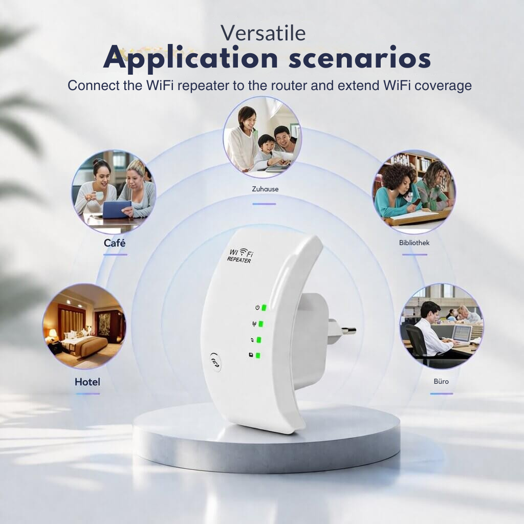 WiFi Range Extender | Easy Plug and Play Setup | Increased Coverage