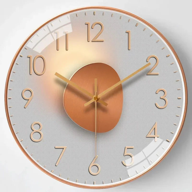 Whispering Elegance: Non-Ticking Wall Clock for Tranquil Spaces