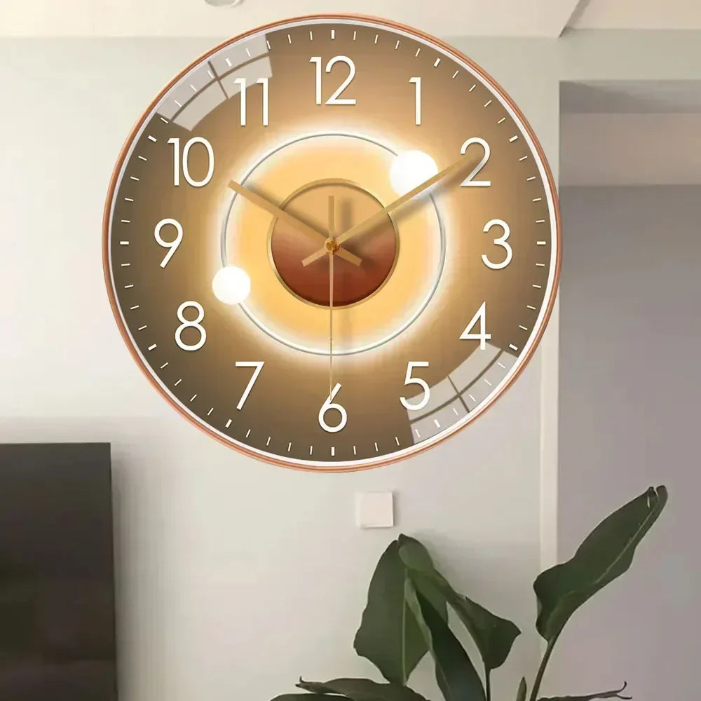 Whispering Elegance: Non-Ticking Wall Clock for Tranquil Spaces