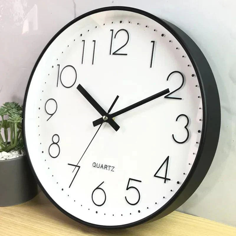 Contemporary 30cm Silent Wall Clock for Tranquil Living