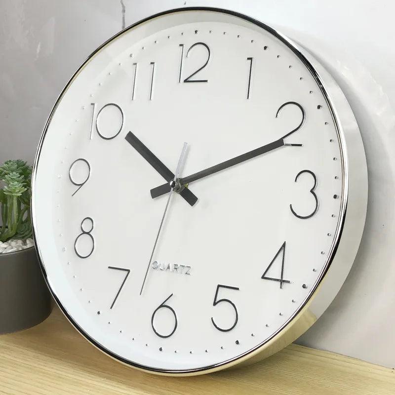 Contemporary 30cm Silent Wall Clock for Tranquil Living