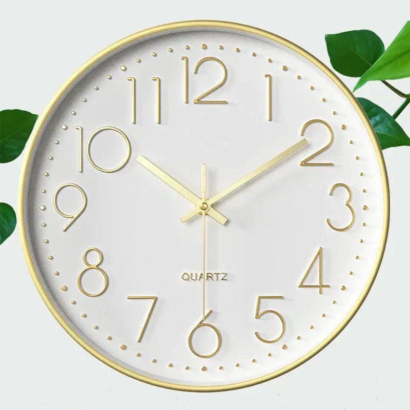 Contemporary 30cm Silent Wall Clock for Tranquil Living