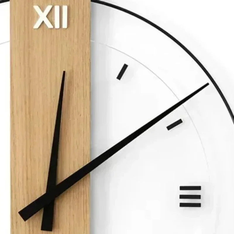 TranquilTime Minimalist Wooden Wall Clock - Modern Serenity
