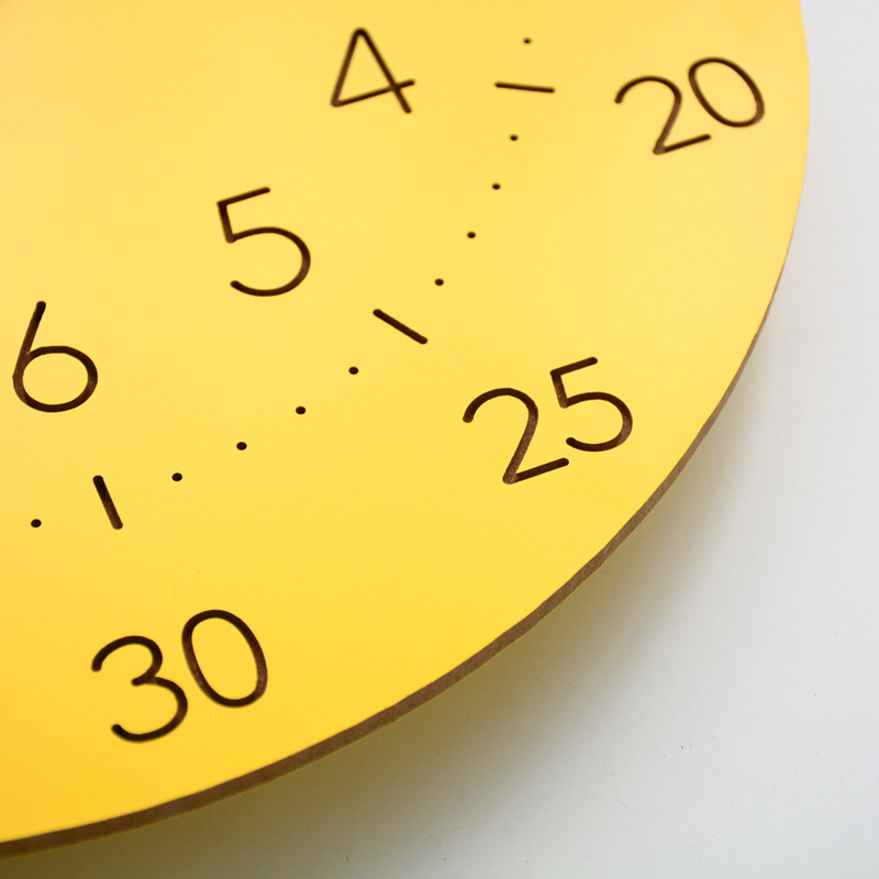 Colorful Kid's Wall Clock – Peaceful Timekeeping for Playrooms