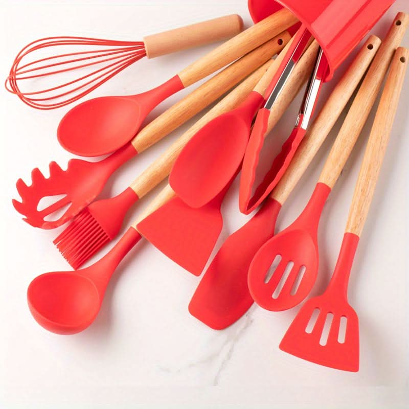 Essential 12-Piece Silicone Kitchen Utensil Collection for Effortless Cooking