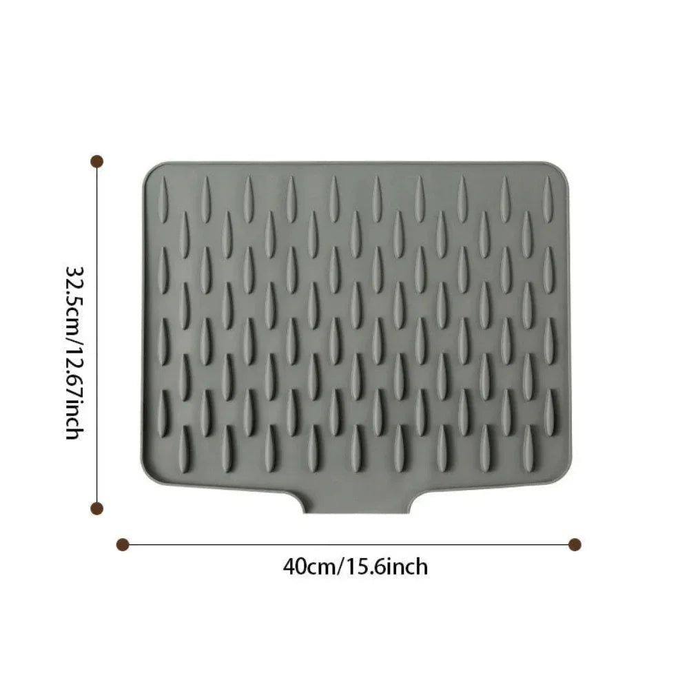 Versatile Silicone Drying Mat for Efficient Kitchen Use