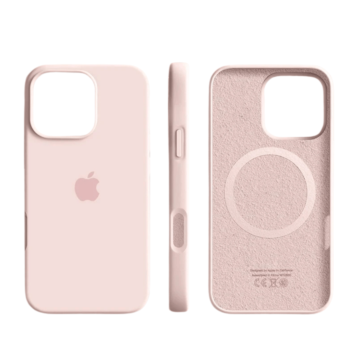 Silicone iPhone Case with MagSafe Protection and Soft Microfiber Interior