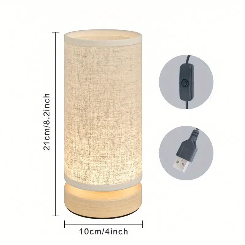 NaturalAura Elegant Wooden Night Light with Soft Glow