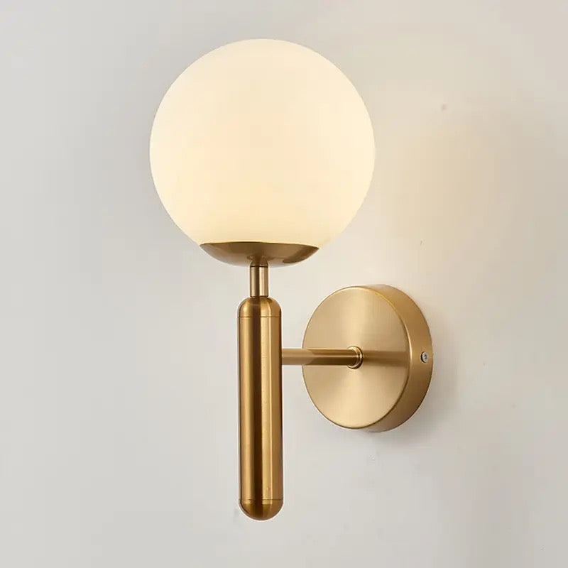 Sleek Glass Wall Light Fixture with E27 Socket for Cozy Ambiance
