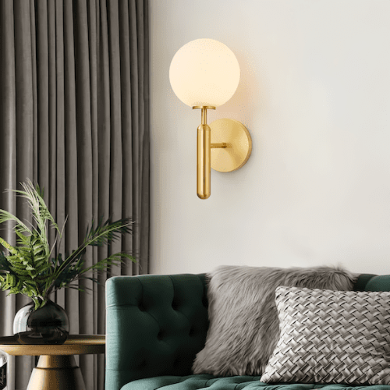 Sleek Glass Wall Light Fixture with E27 Socket for Cozy Ambiance
