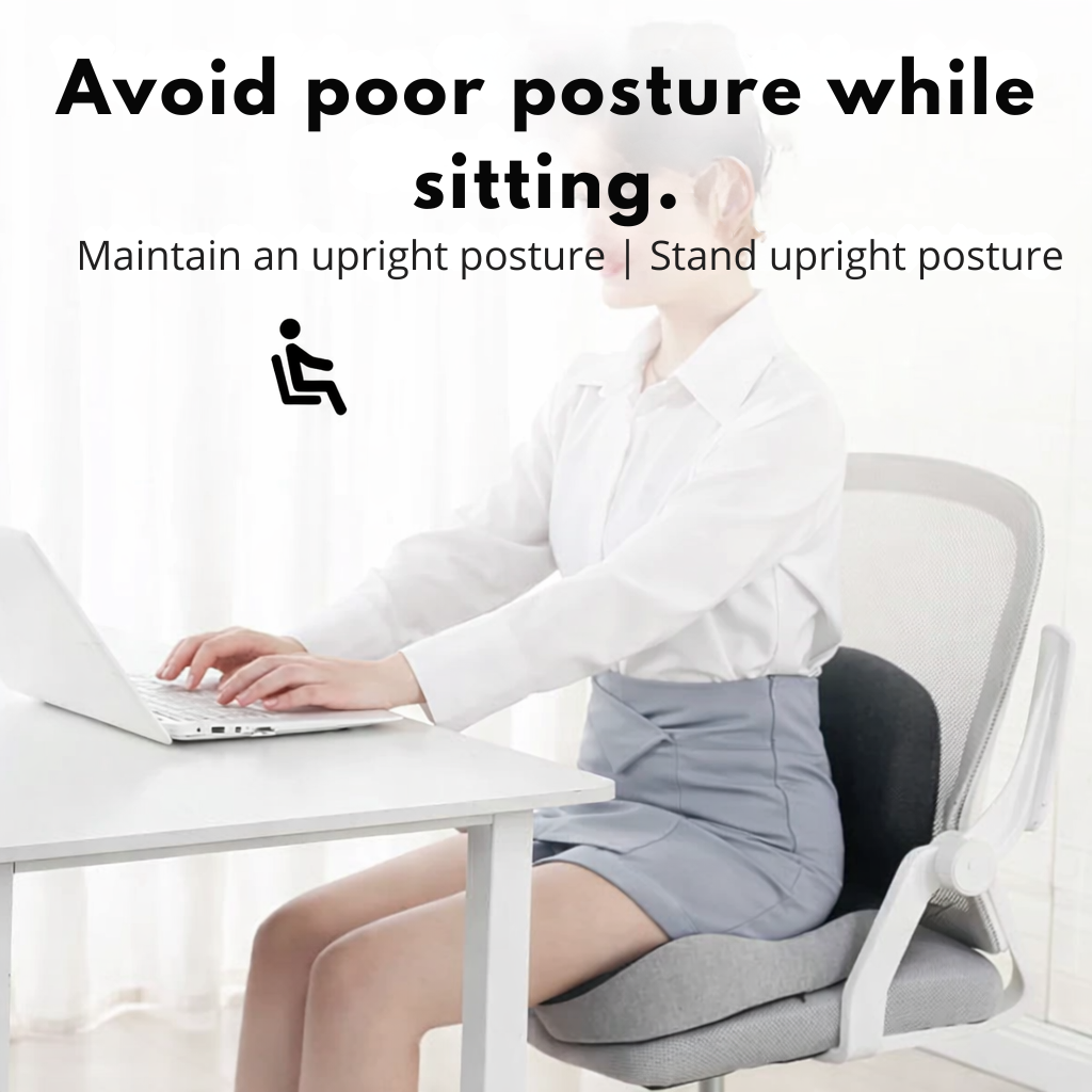 Ergonomic Memory Foam Seat Cushion – Pressure Relief & Non-Slip