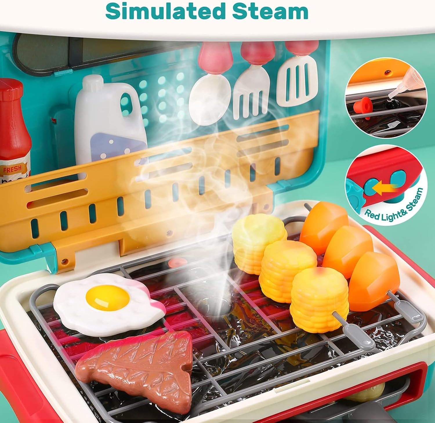 BBQ Simulation Grill Toy for Playtime Fun