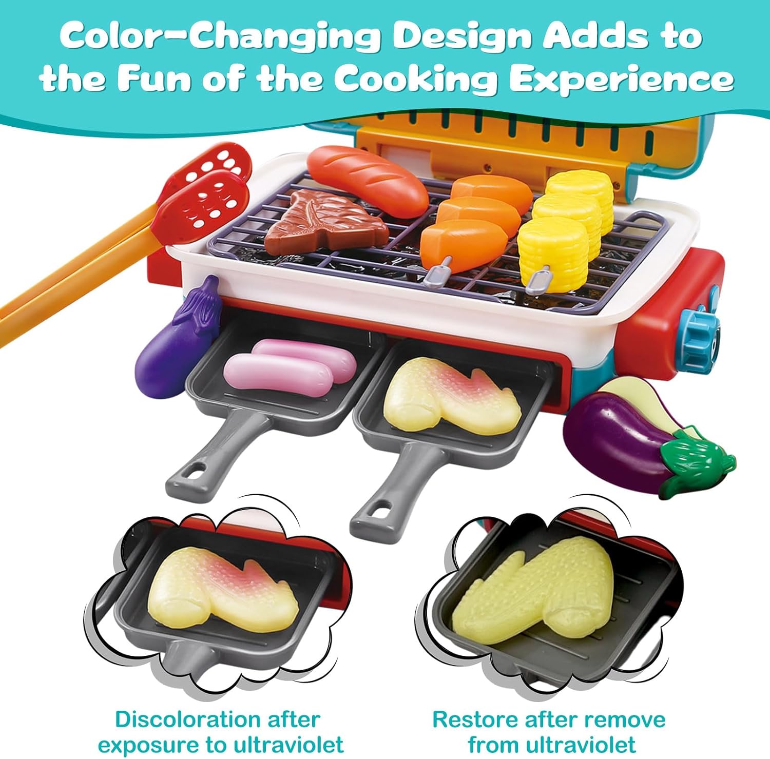 BBQ Simulation Grill Toy for Playtime Fun