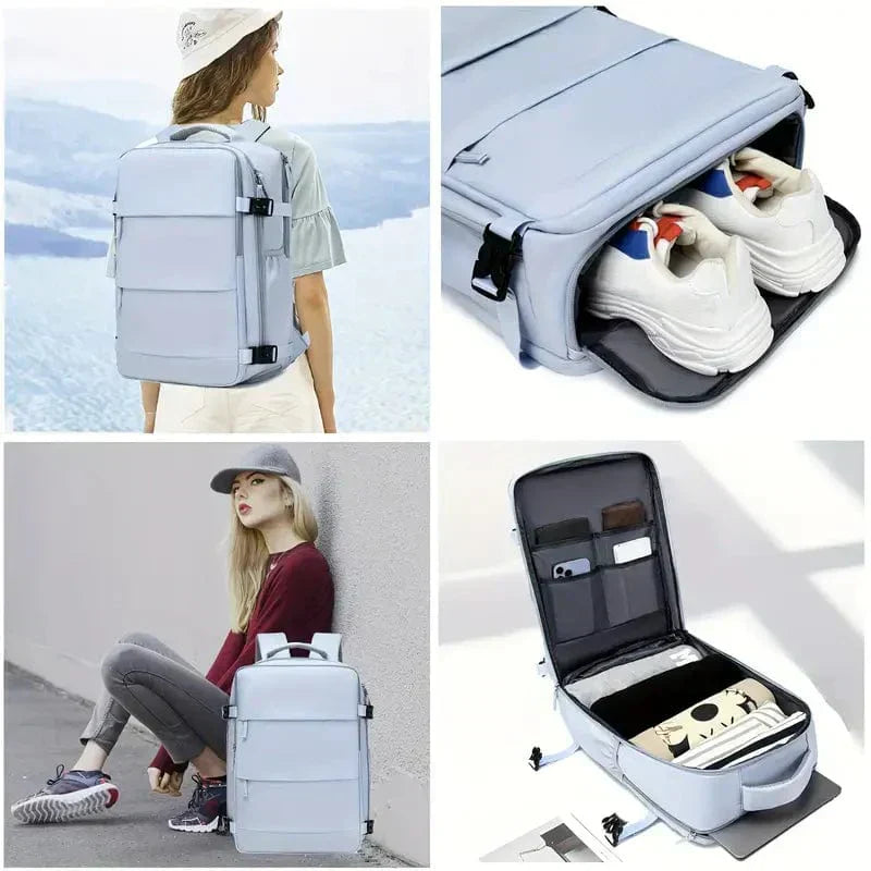 TravelEase Airline-Compatible Laptop Backpack 40x20x25