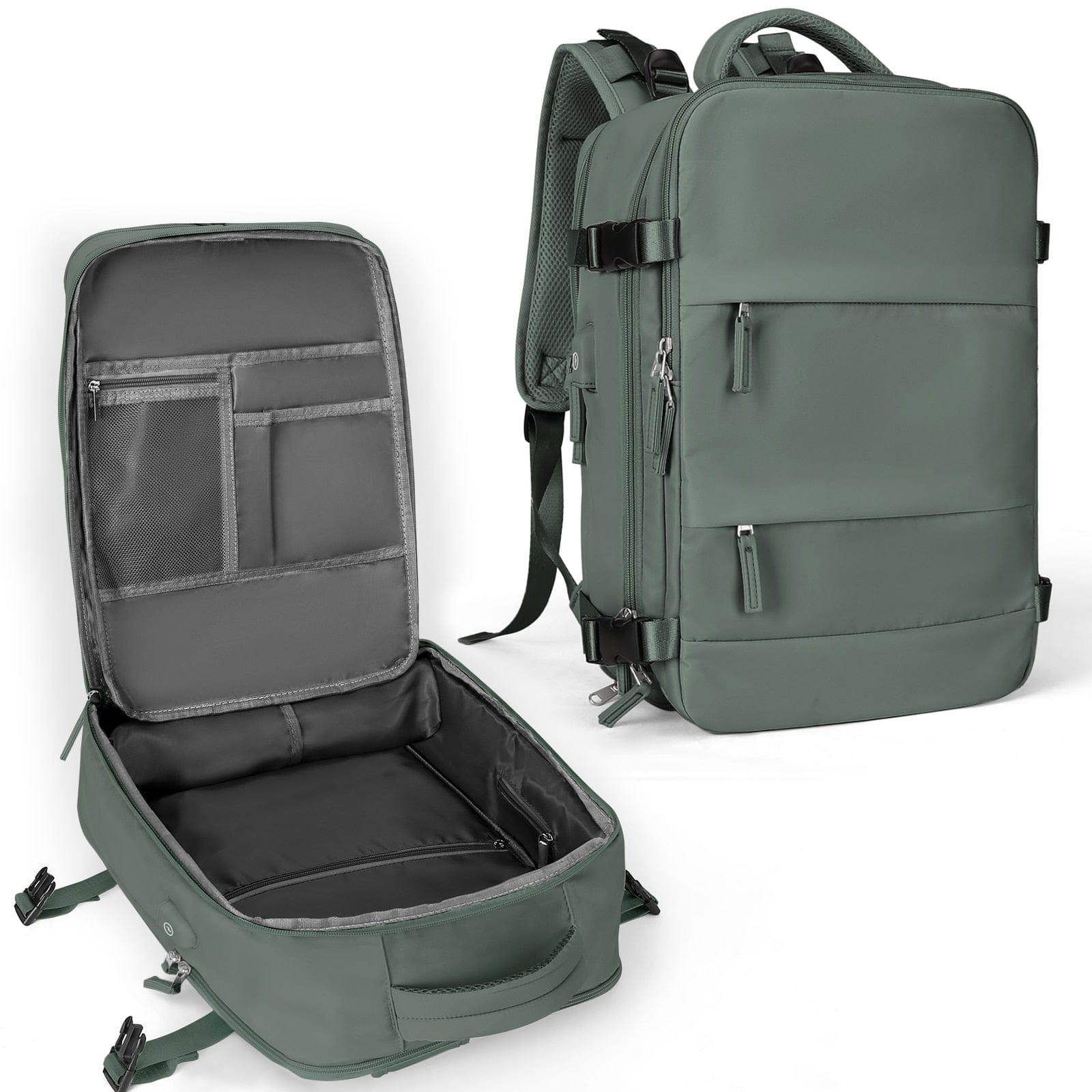 TravelEase Airline-Compatible Laptop Backpack 40x20x25