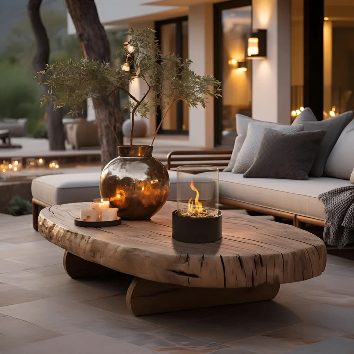 Elegant Smokeless Tabletop Fire Feature for Any Space