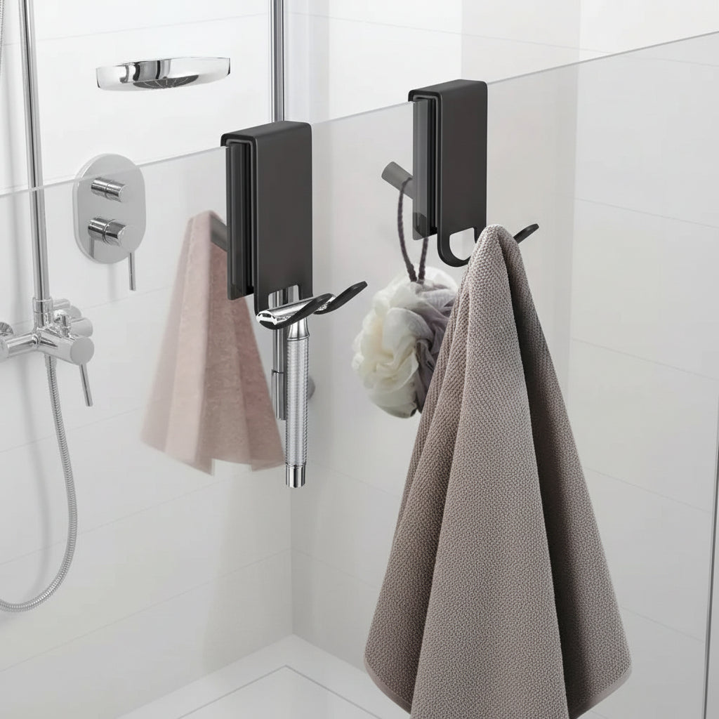 Stainless Steel Shower Hooks for Frameless Glass Doors