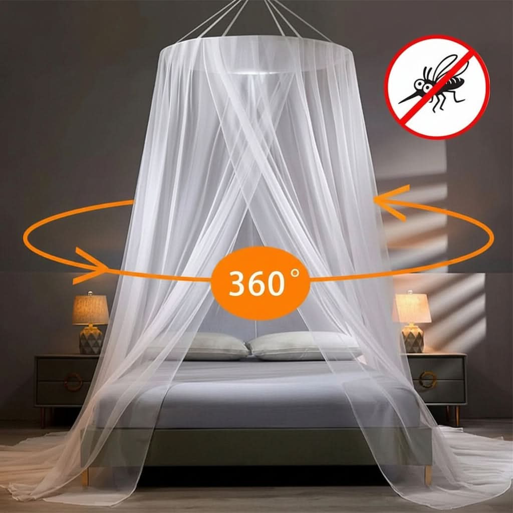 Foldable Bed Mosquito Net – Breathable Bug Mesh for Camping